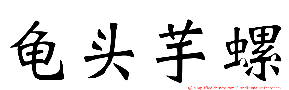 龟头芋螺