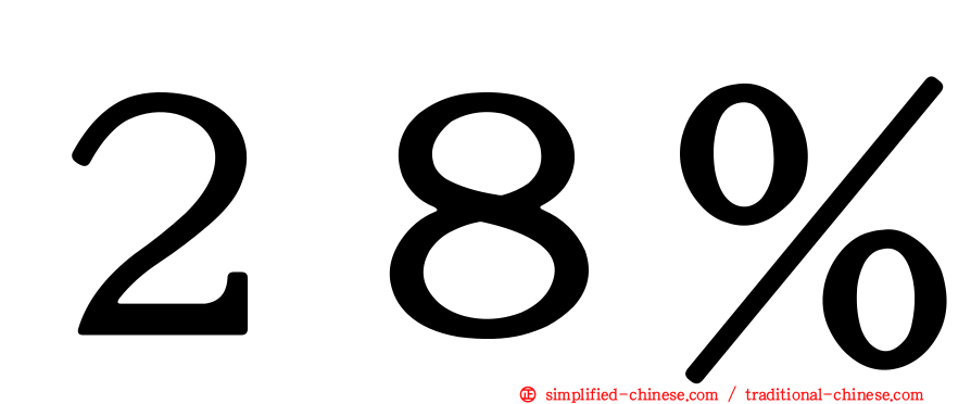 ２８％