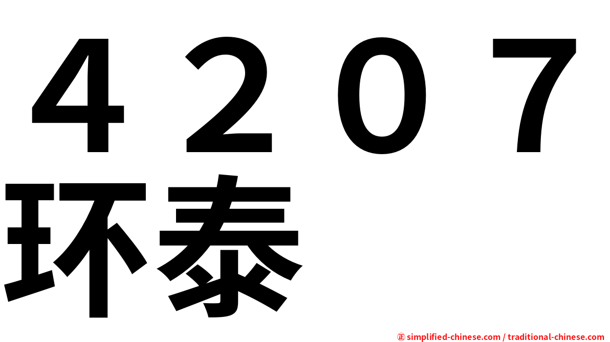 ４２０７环泰