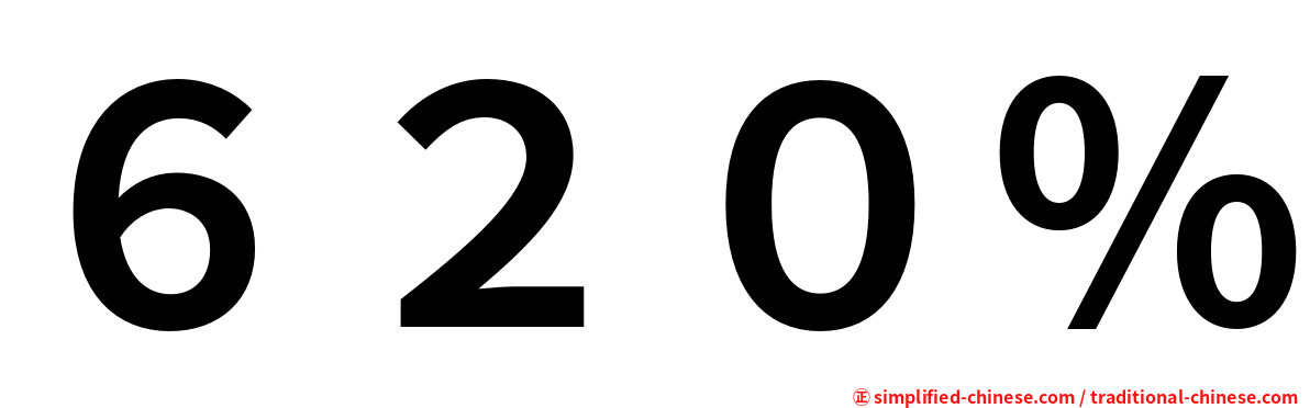 ６２０％