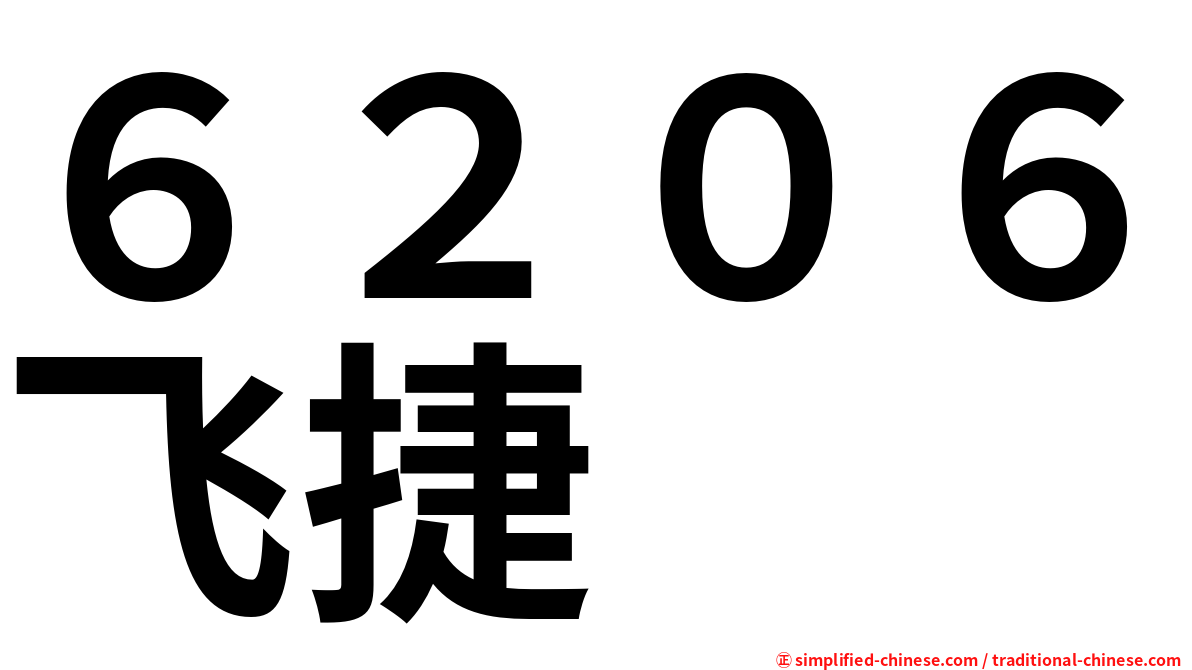 ６２０６飞捷