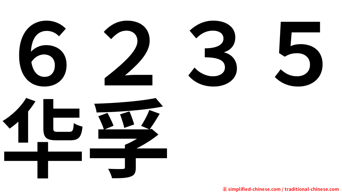 ６２３５华孚