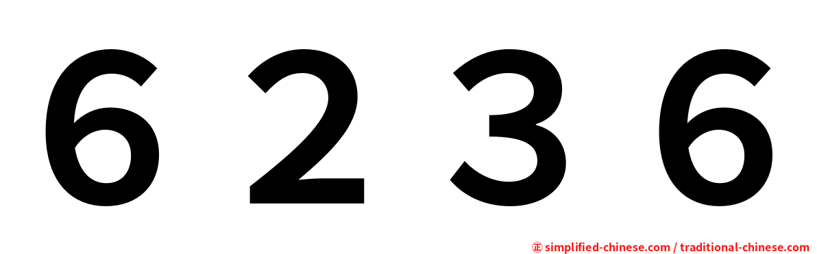 ６２３６