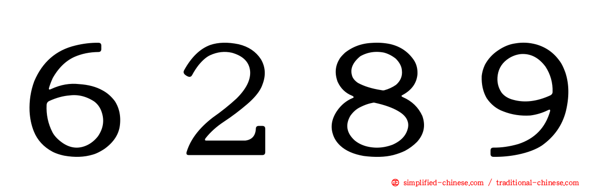 ６２８９