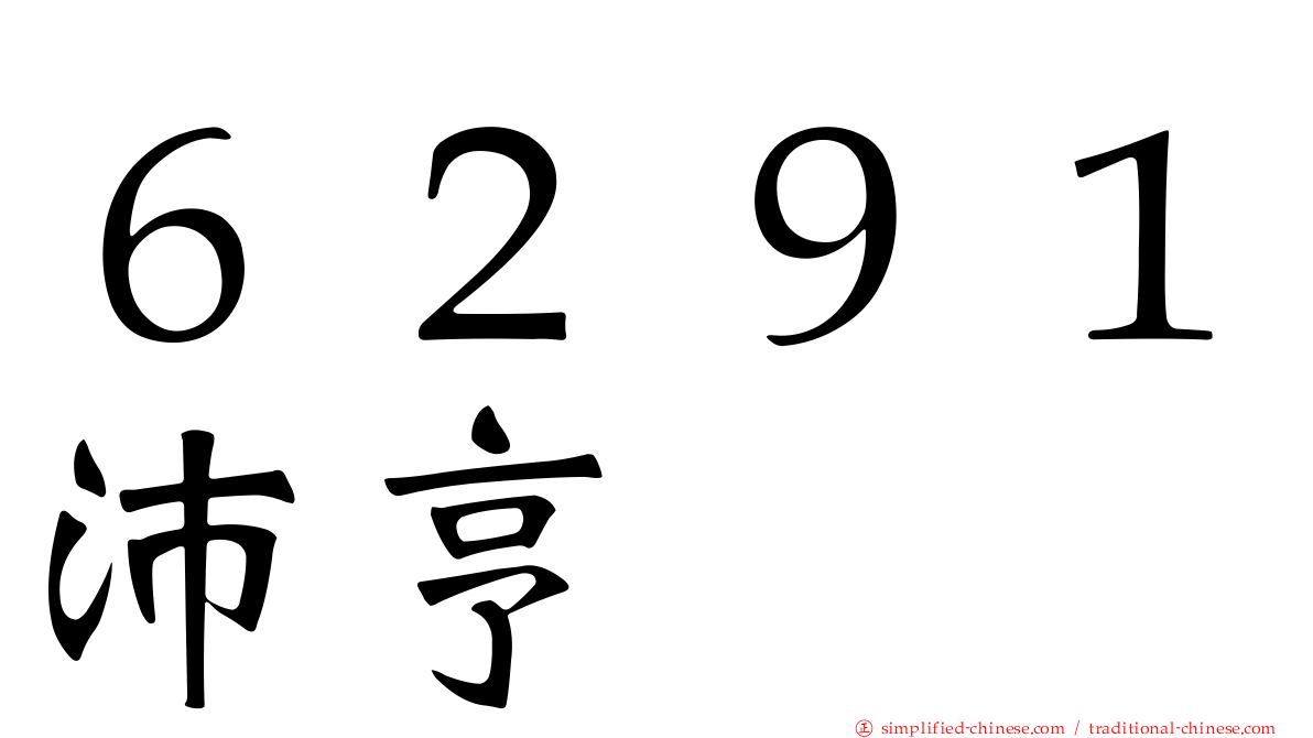 ６２９１沛亨
