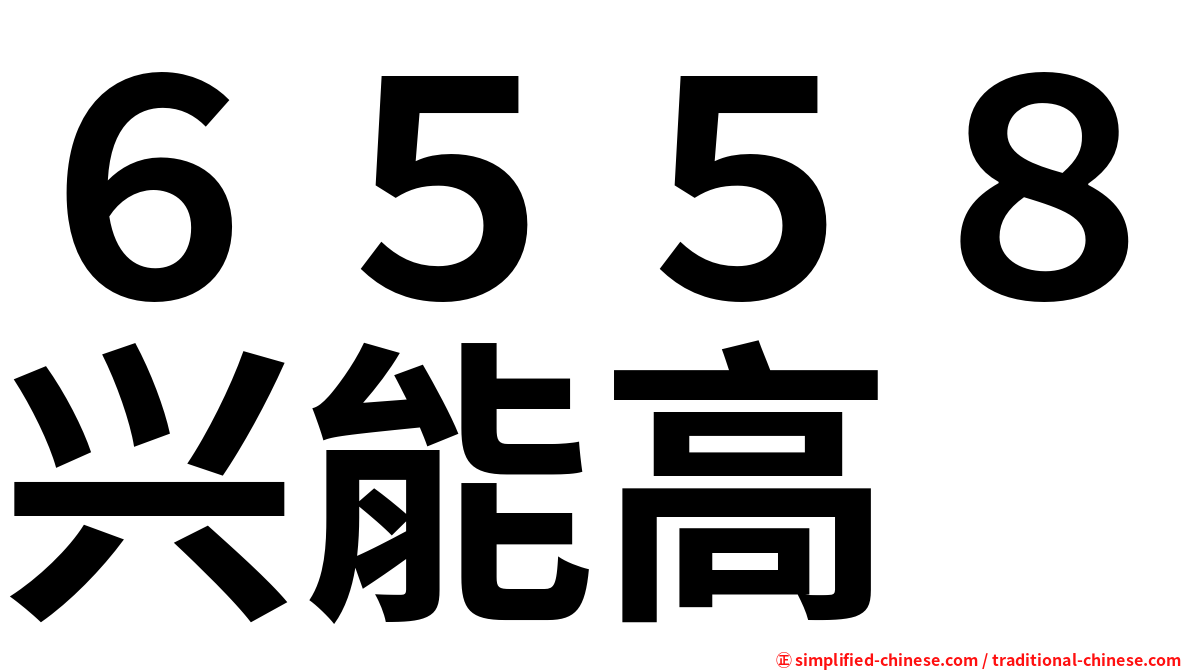 ６５５８兴能高