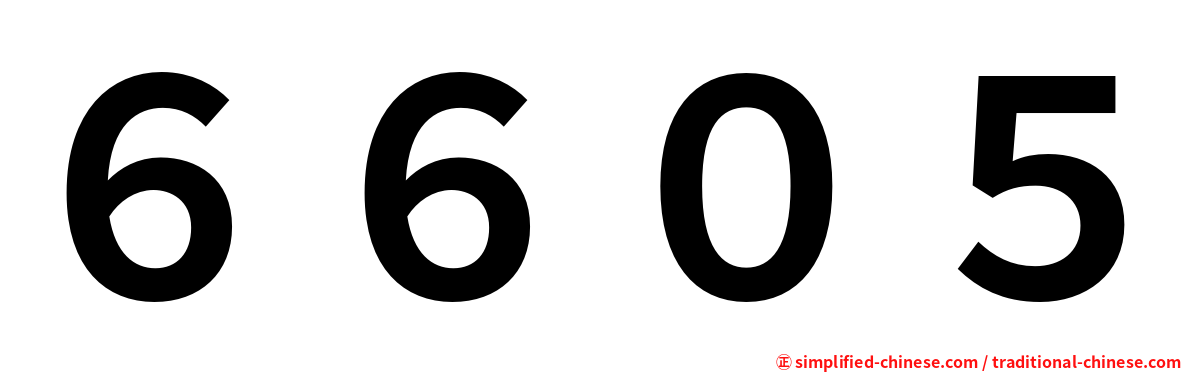 ６６０５
