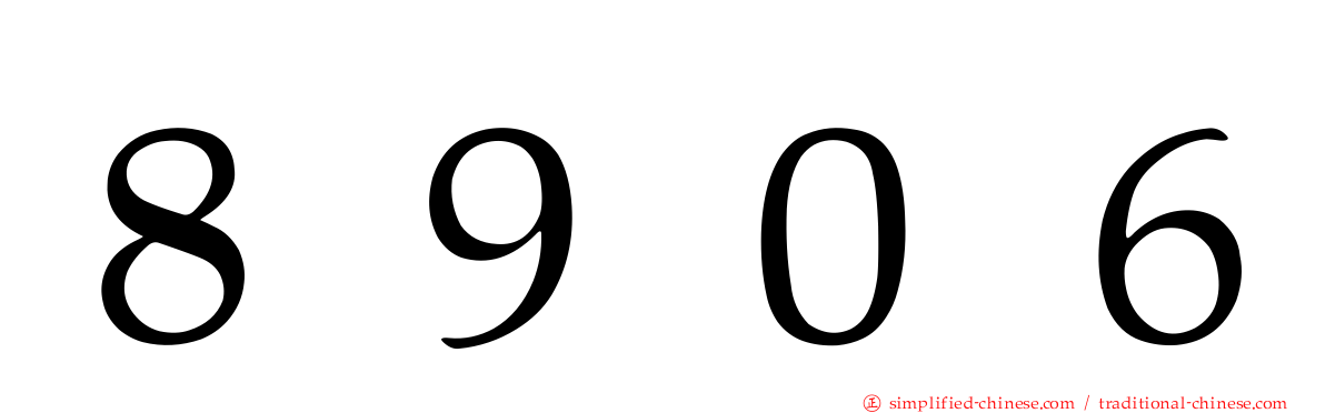 ８９０６