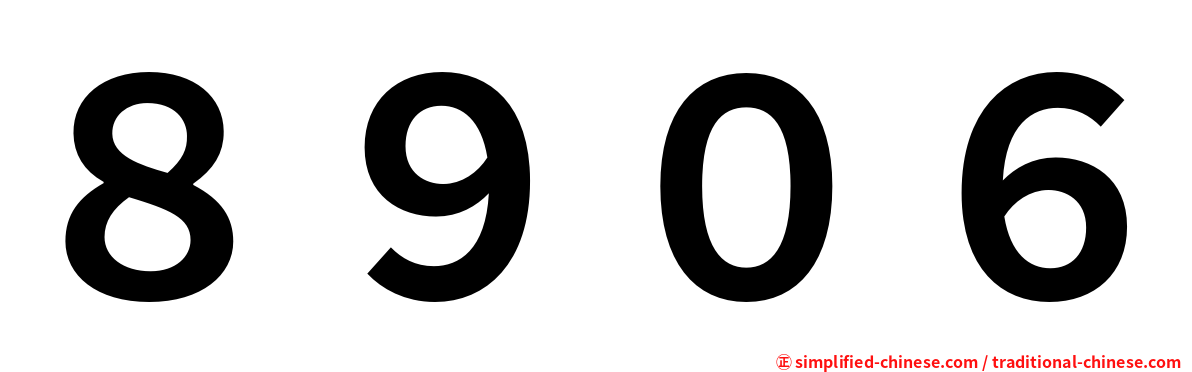 ８９０６