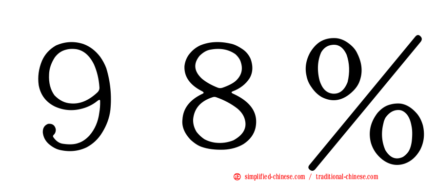 ９８％