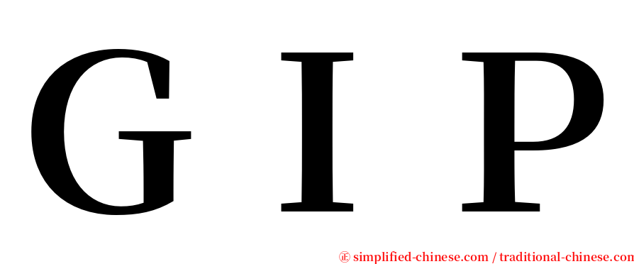 ＧＩＰ serif font